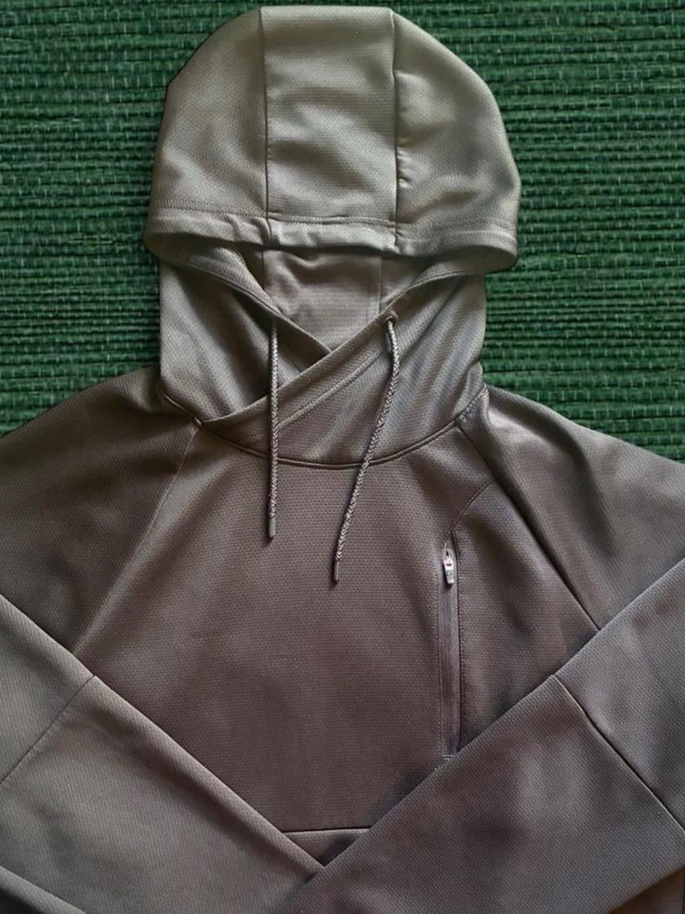 Russell Athletic Black Hooded Pullover with Zip Chest Pocket